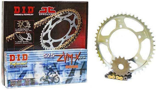 DID Chain & Sprocket Kit (15-45-520ZVMX) for Kawasaki Z800 2013