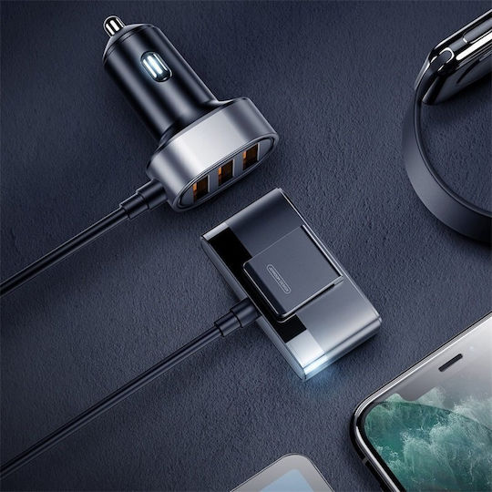 Joyroom JR-CL03 Φορτιστής Αυτοκινήτου 21W 6.2A με Θύρες: 5xUSB Μαύρο Χρώμα
