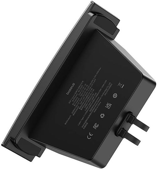 Baseus Tspace Series Автомобилно Зарядно Устройство 45W 22A с Портове 2xUSB-A 2xType-C с Type-C Кабел Черен Цвят