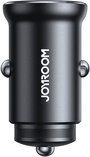 Joyroom JR-CCN06 Φορτιστής Αυτοκινήτου 30W 3A Γρήγορης Φόρτισης με Θύρες: 2xType-C Μαύρο Χρώμα