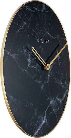 Nextime Marble Αθόρυβο Ρολόι Τοίχου Γυάλινο Ø40cm Nextime Marble Αθόρυβο Ρολόι Τοίχου Γυάλινο Ø40cm