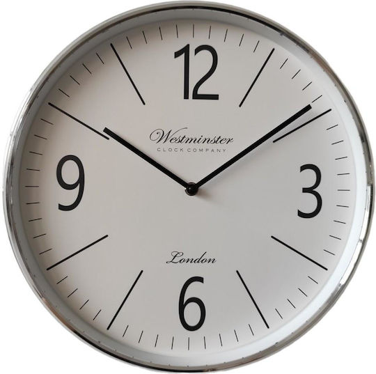 Oriana Ferelli E1401B Wanduhr Kunststoff Weiß Ø36cm Oriana Ferelli E1401B Wanduhr Kunststoff Weiß Ø36cm