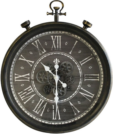JK Home Decoration Ρολόι Τοίχου Πλαστικό Μαύρο Ø77cm JK Home Decoration Ρολόι Τοίχου Πλαστικό Μαύρο Ø77cm