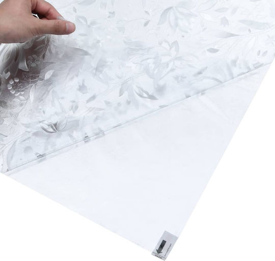 vidaXL Sticker Display Decorative Sandblasting 90cm x 5m Transparent 3208981 2pcs