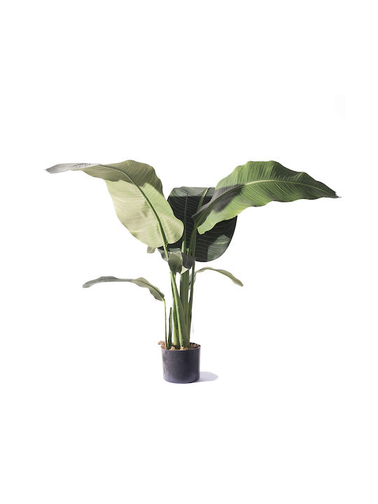 Supergreens Artificial Plant in Pot Bird of Paradise Green 120cm 1pcs