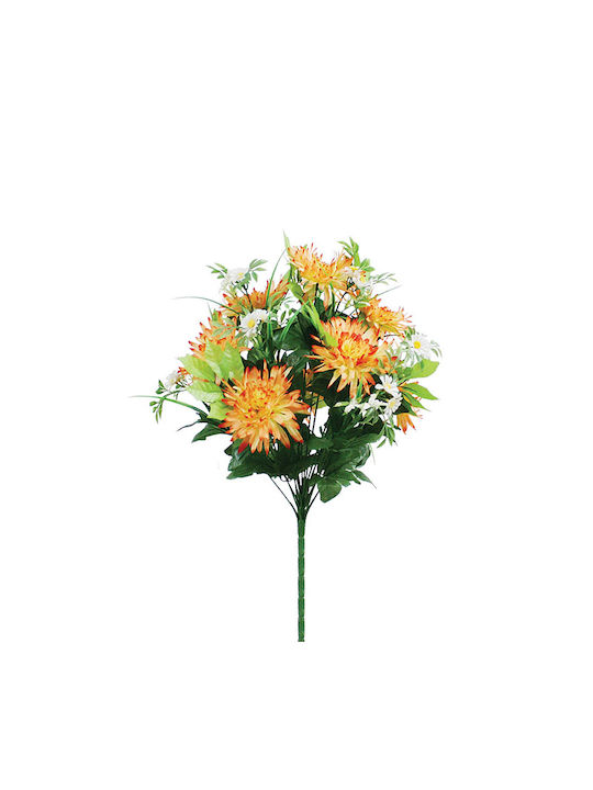 Marhome Bouquet of Artificial Flowers Orange 51cm 1pcs