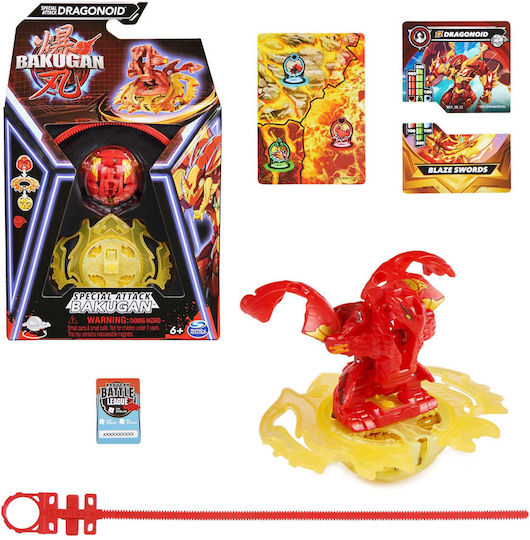 Spin Master Miniature Toy Bakugan Special Attack Dragonoid Yellow for 6+ Years Old