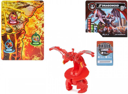 Spin Master Миниатюрна играчка Bakugan Титаниев Драгоноид Кор Топка - Червен за 6+ години Години