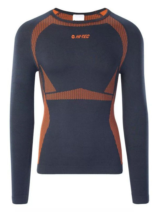 Hi-Tec Herren Thermo Langarmshirt Kompression Blau