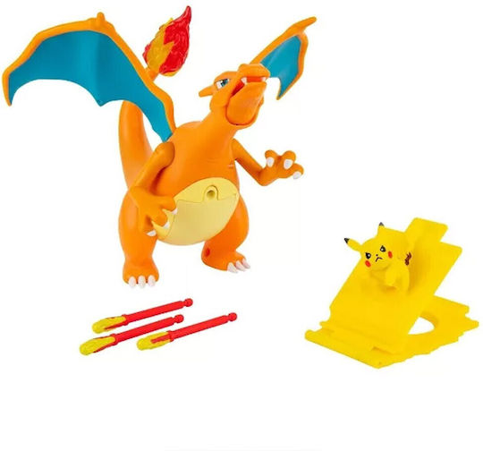 Jazwares Miniature Toy Charizard Flame & Flight Pokemon for 4+ Years Old 15cm