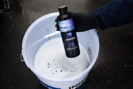 Cartec Essentials Wash & Wax Autoshampoo mit Aktivschaum With Wax 500ml