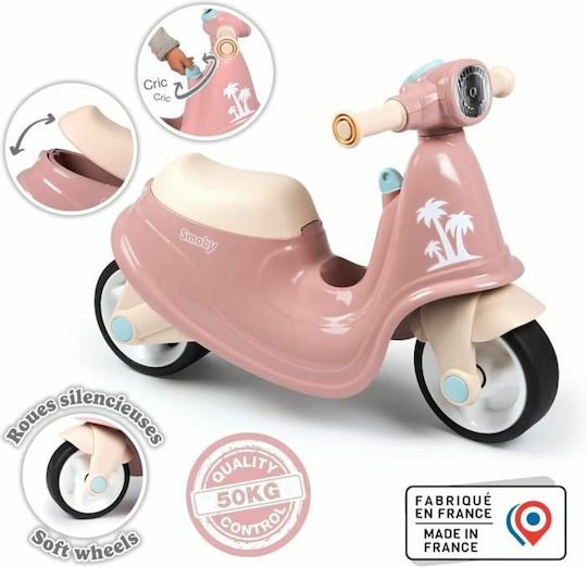 Smoby Scooter Car Ride On For 18+ Months Pink