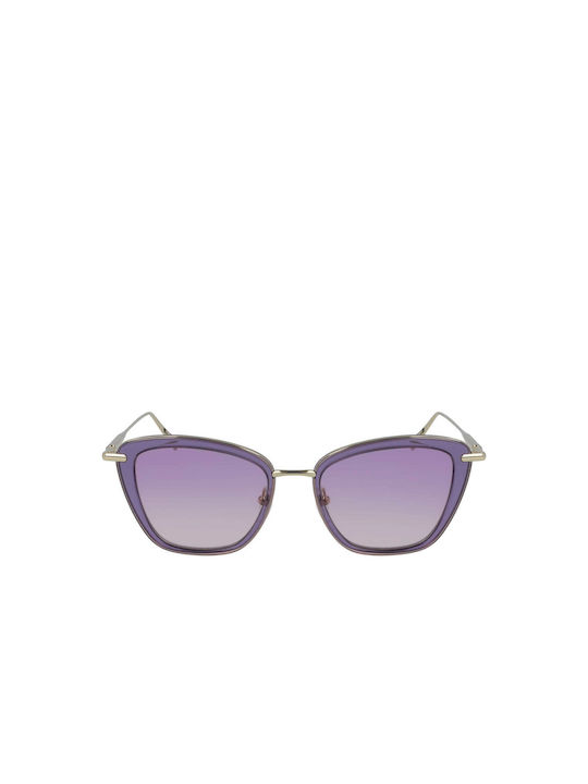 Longchamp Sonnenbrillen mit Lila Rahmen und Lila Verlaufsfarbe Linse LO638S 512