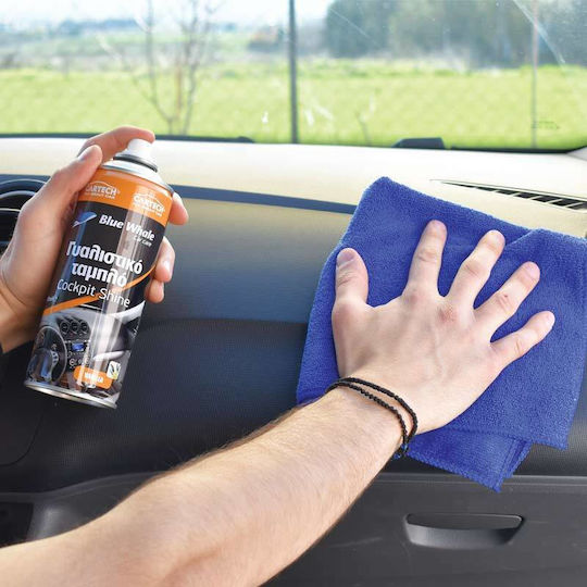 Cartech Blue Whale Dashboard Polish Vanilla Cleaning and Polishing Spray for Car Dashboard with Aroma Vanilla 650ml