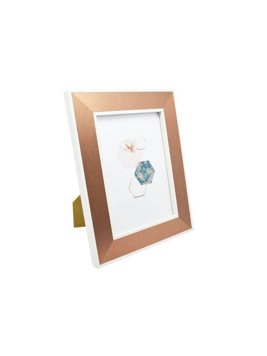 Ankor Wooden Photo Frame with Rose Gold Frame