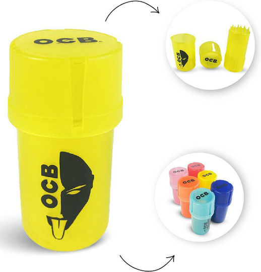 Ocb Grinder Grinder Grater Plastic Medtainer 2 1 Spațiu de depozitare Diverse culori