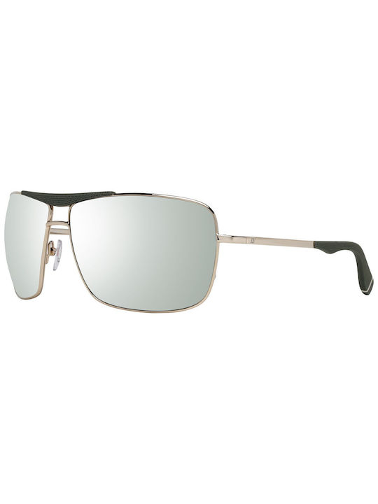 Web Men's Sunglasses with Gold Metal Frame and Green Gradient Lens WE0295 32P