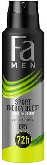 Fa Men Sport Energy Boost Energizing Scent Deodorant 72h In Spray 150ml