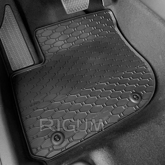 Rigum Set of Front and Rear Mats 4pcs for Honda HR-V 2021+ Black