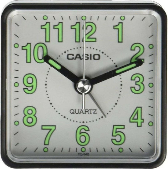 Casio Ceas De Masă Cu Indicatori Plastic Cu Ceas Deșteptător Negru TQ-140-1BEF