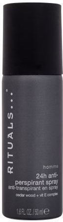 Rituals Homme 24h Anti-Perspirant Spray Cedar Wood + Vit E Complex 50 Ml