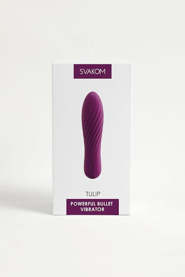 Svakom Tulip Rechargeable Vibrator Mini Κλασικός Δονητής 10.6cm Violet