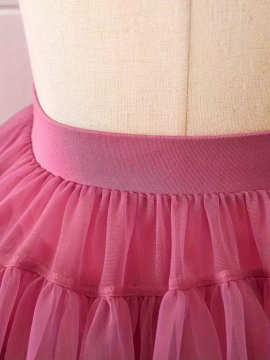 Fustă Tutú pentru Copii din Tulle Roșie