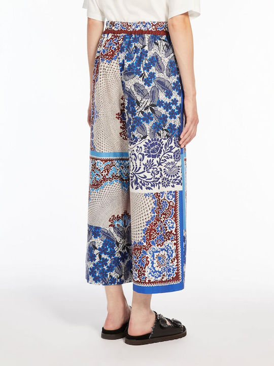 Weekend Max Mara West Cotton Poplin Pants Cornflower Blue