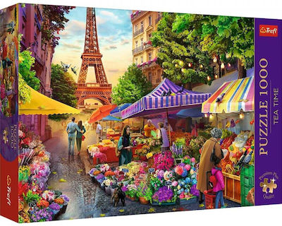 Trefl 1000 Premium Plus Tea Time Flower Market Puzzle