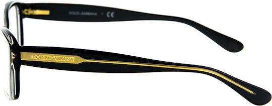 Dolce & Gabbana Women's Acetate Prescription Eyeglass Frame Black DG3176 2771