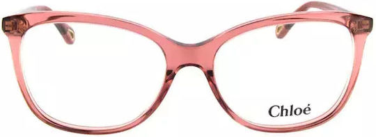 Chloe Femei Plastic Rame Ochelari Roz CH0013O 006