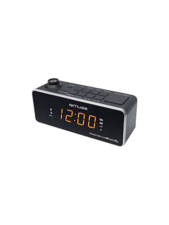 Muse Tisch-Digitaluhr mit Wecker & Radio M-188P