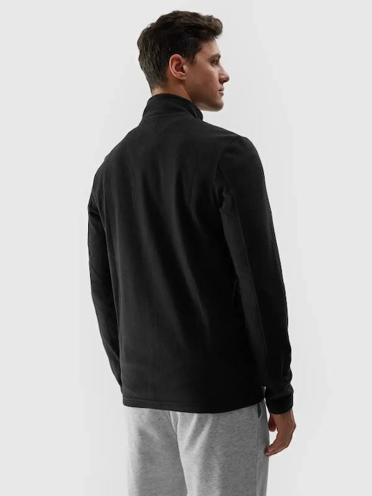 4F Men's Cardigan with Pockets Black