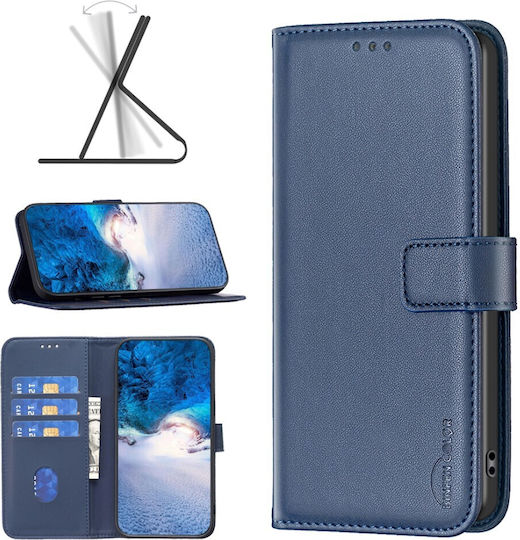 Binfen Wallet Case Δερματίνης Μπλε (Redmi Note 13 Pro 5G / Poco X6)