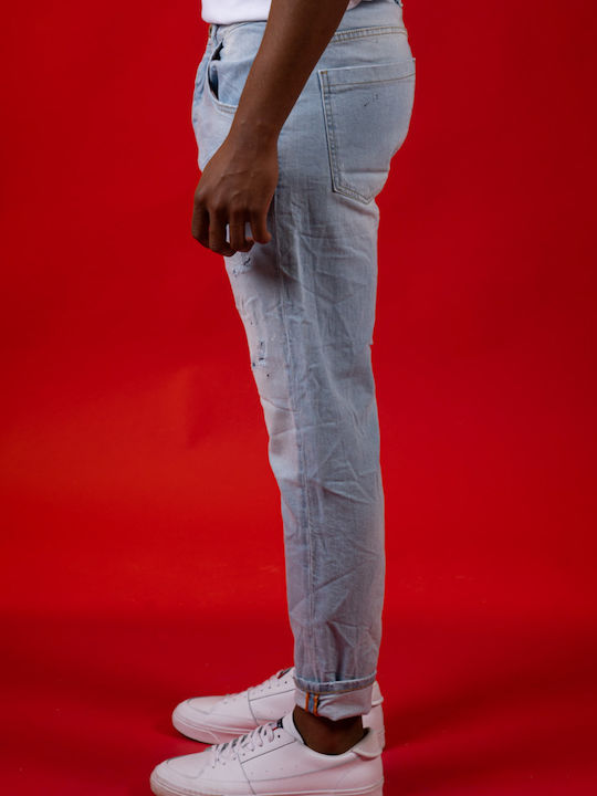 Ανδρικό Παντελόνι Τζιν Ελαστικό Light Denim