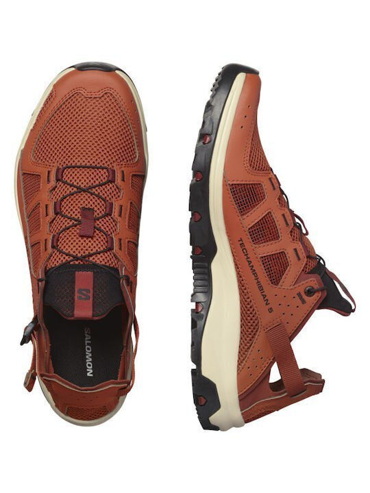 Salomon Techamphibian 5 Men's Hiking Shoes Red