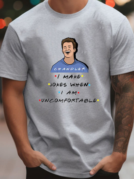 Fruit of the Loom Friends Tv Chandler T-shirt Βαμβακερό