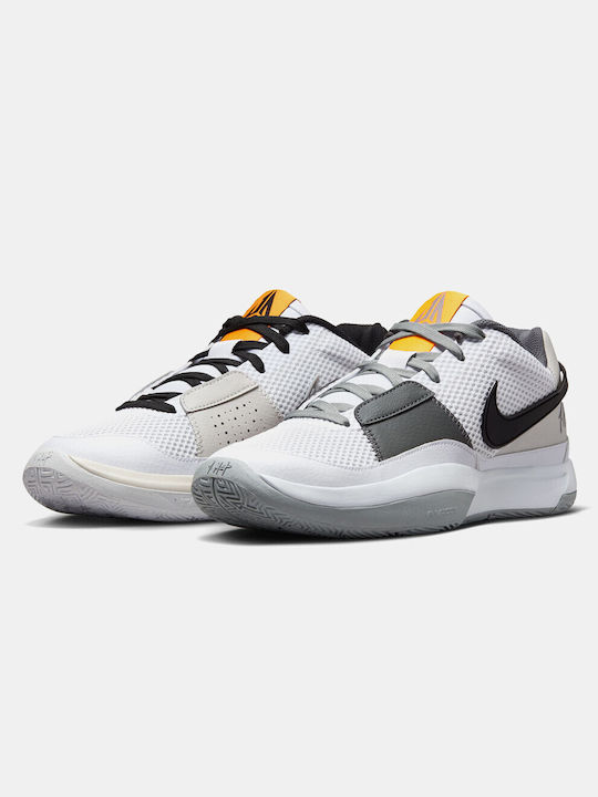 Nike Ja 1 Χαμηλά Μπασκετικά Παπούτσια White / Lt Smoke Grey / Black / Phantom