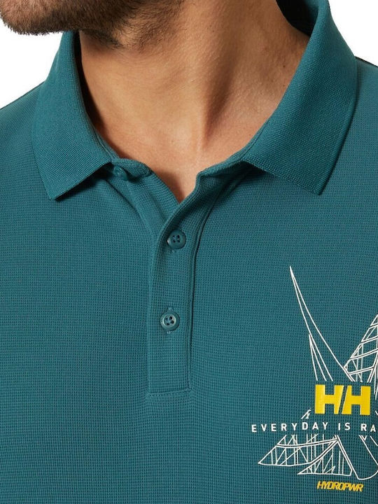 Helly Hansen Ανδρική Μπλούζα Polo Πετρόλ