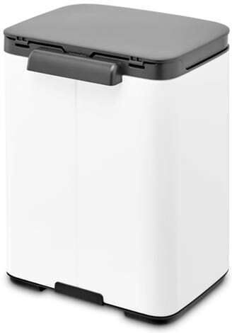 Brabantia BO Trash Bin Waste Bin Plastic with Oscillating Lid White 4lt