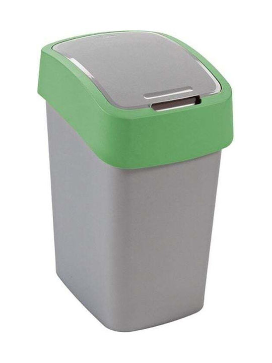 Curver Pacific Flip Waste Bin Plastic Green 10L