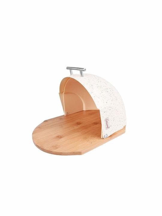 Maestro Bread Box with Lid Plastic Beige