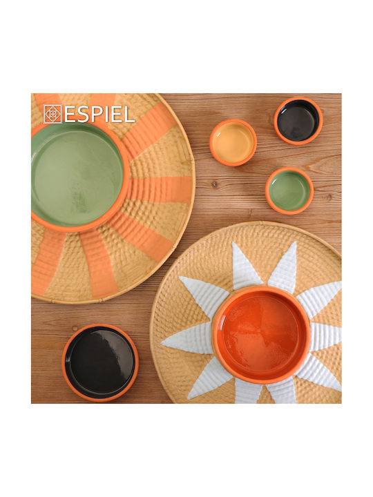 Espiel Serving Bowl Round Orange
