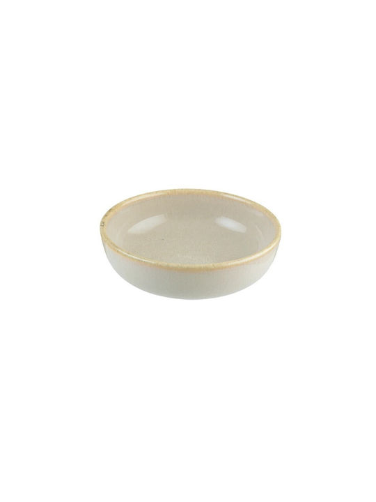 Bonna Serving Bowl Round made of Porcelain Beige with Diameter 14cm
