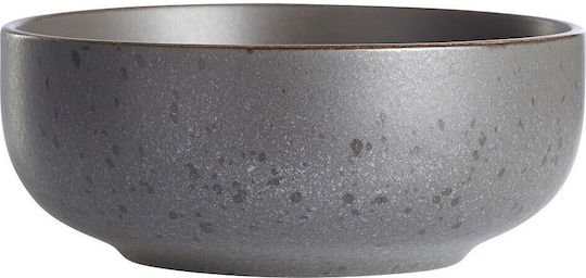 Espiel Serving Bowl Round Ceramic Gray with Diameter 15cm