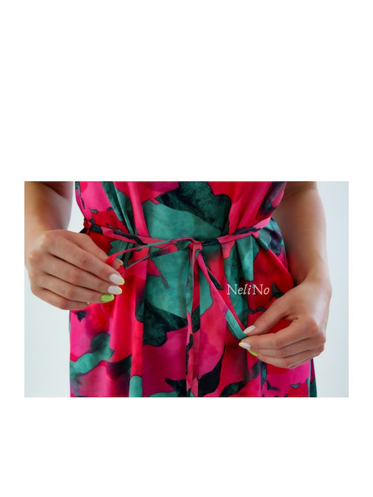 Brak Dress Fuchsia-green