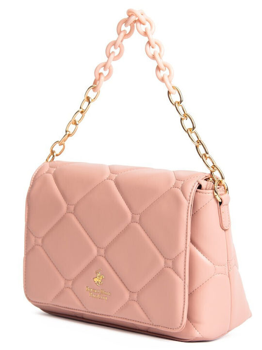 Beverly Hills Polo Club Damen Tasche Schulter Rosa