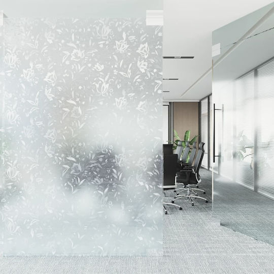 vidaXL Autocolant Afișare Decorativ Sablare cu nisip 45cm x 5m Transparent 155847 1buc