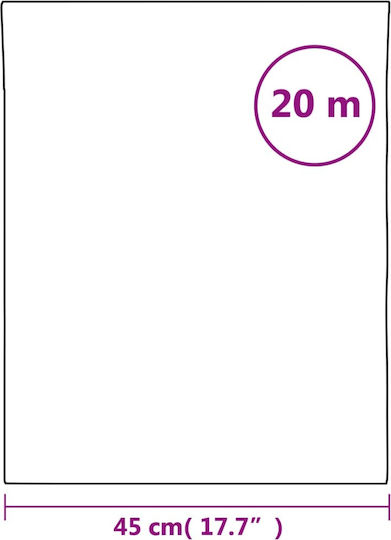 vidaXL Sticker Display Decorative Sandblasting 45cm x 20m Transparent 155852 1pcs