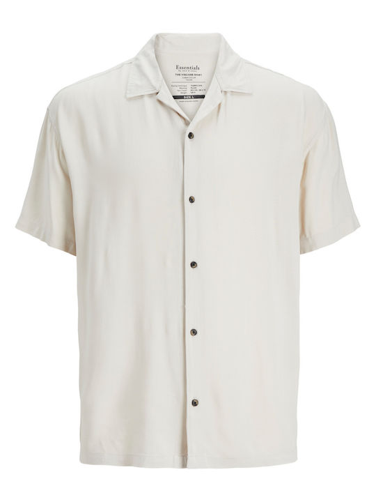 Jack & Jones Resort Men's Shirt Short Sleeve Moonbeam